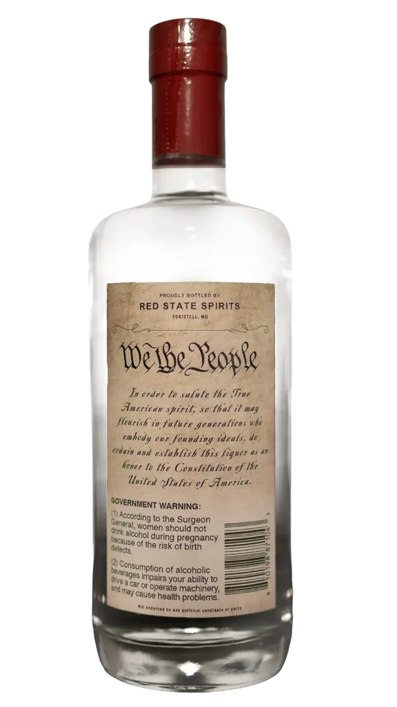 True American Compound Gin bottle back