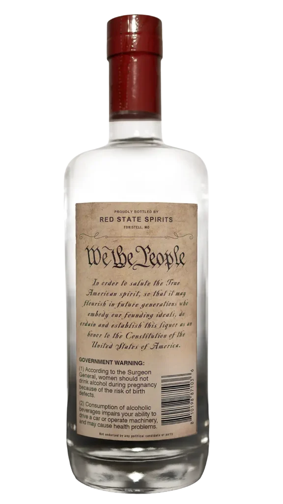 True American Rum bottle back